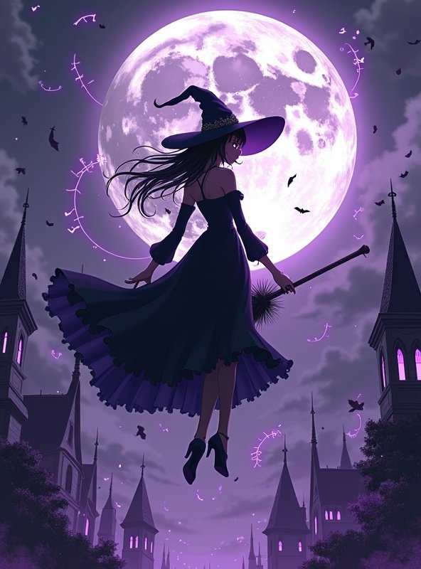 妖精漫画热播榜第6名番剧《魔女之夜》封面 - 魔法 / 奇幻