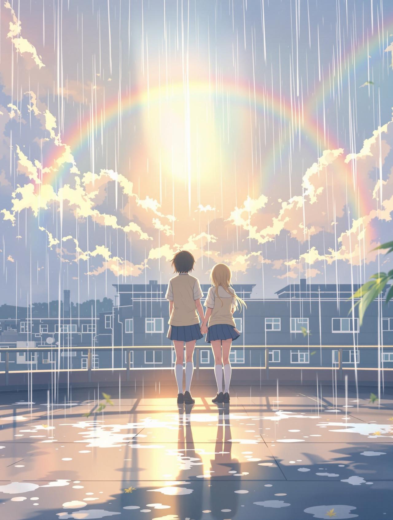妖精漫画热播番剧《雨后晴空》封面 - 青春 / 治愈,评分9.3