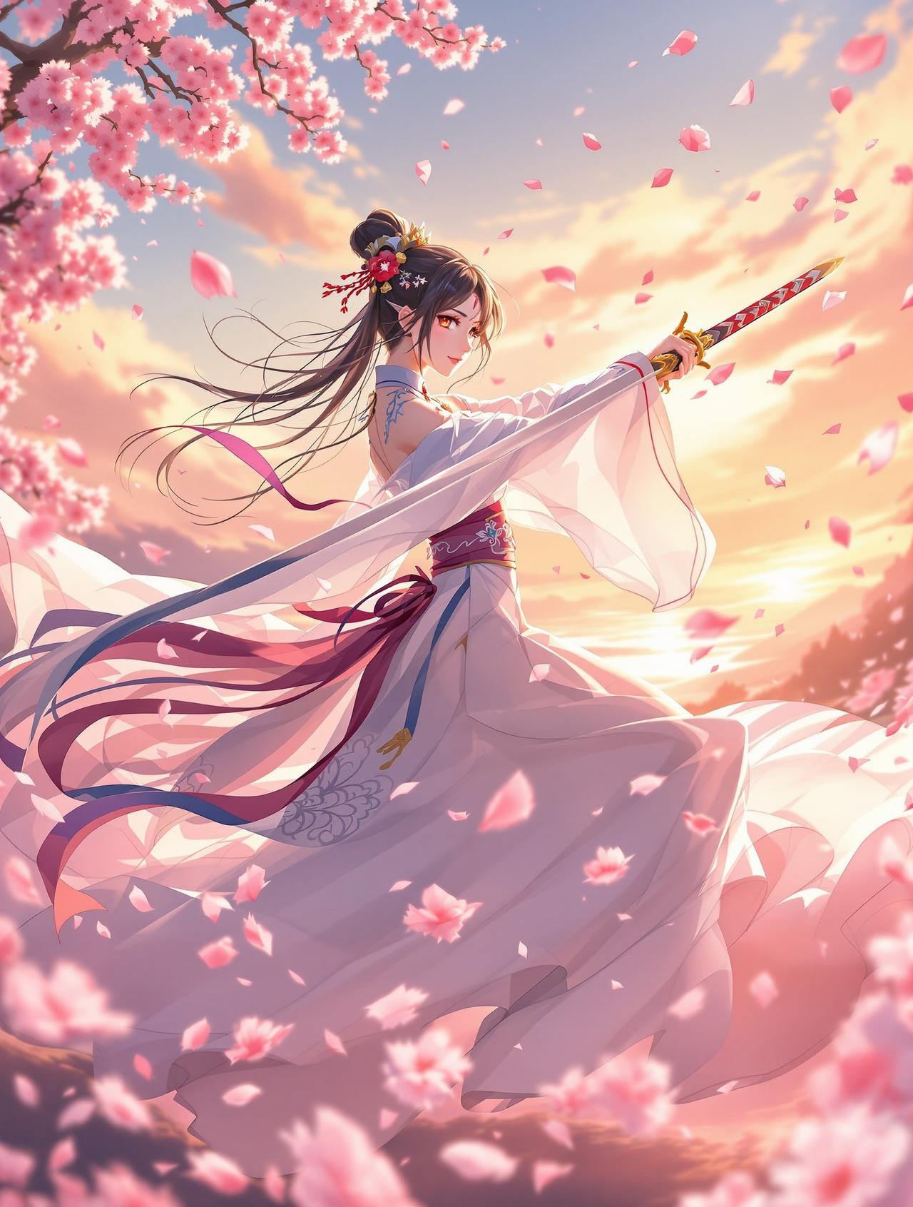 妖精漫画热播番剧《花与剑之歌》封面 - 古风 / 武侠,评分9.6